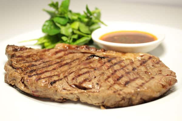 evening menu steak