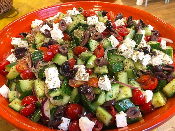 greek salad lunch