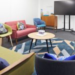 meeting space with soft seating layout london