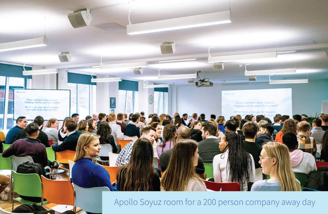 Big space for product launches and presentations