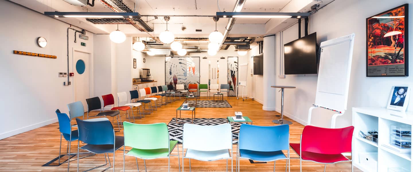 funky venue for meetings and training in london