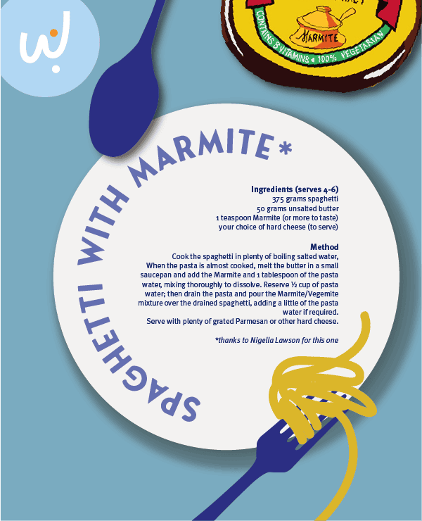 Marmite spaghetti recipe